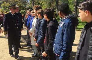 Eric Etienne, préfet de la Haute-Loire, devant les élèves de St-Louis.