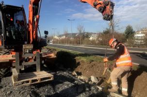 Les travaux se termineront au début du mois de mai. 