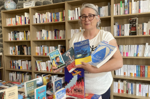 Delphine Tournayre gérante de la libraire L'Archipel des Mots au Monastier