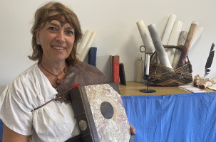 Paule Revelard, médiatrice culturelle à l'origine de la visite