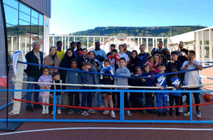 Les participants à l'initiation à la boxe français