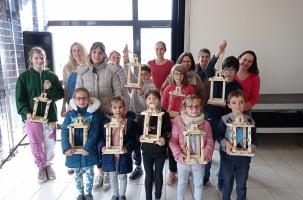 Des enfants ont participé à l'atelier. 