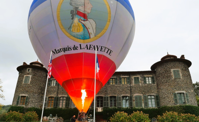 Lors de l'annonce de l'événement samedi 24 octobre au château de Chavaniac Lafayette