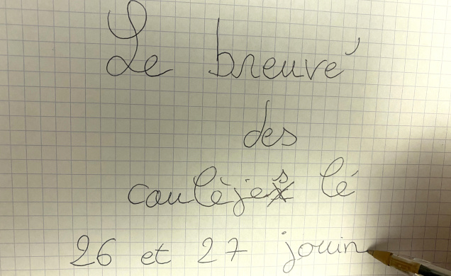 Il paraîtrait que quelques" fautes se cachent dans ce titre... 