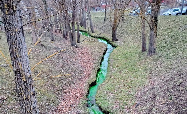 Une étrange vision qui serpente sur le côteau de la zone de Chirel, à Vals-près-le-Puy.