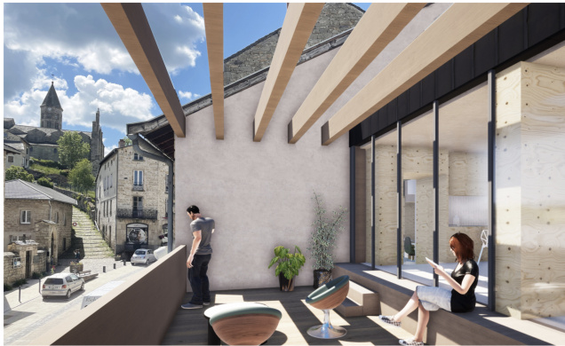 Photo archive. L'espace coworking de la rue Chaussade à Saint-Julien-Chapteuil.