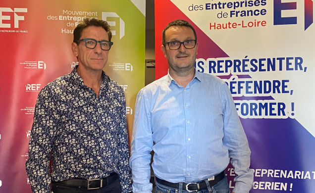 Jérôme Chalaye et Stéphane Vray à la tête du MEDEF 43