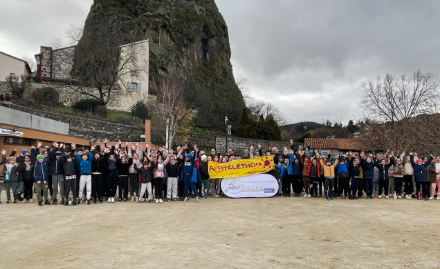 Elèves, élus et animateurs étaient réunis pour la Téléthon