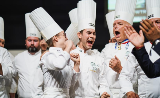 La joie de Paul Marcon au moment de décrocher le Bocuse d'or France 2023