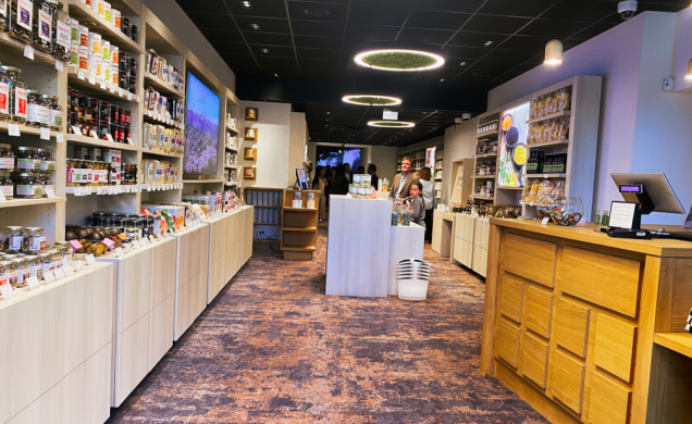 L'entrée de la boutique