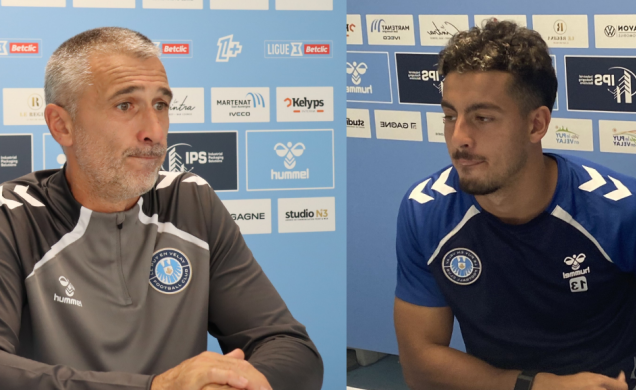 Stéphane Dief (entraîneur) et Anis Fatahine (défenseur)