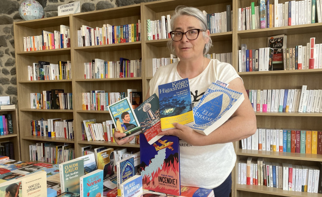 Delphine Tournayre gérante de la libraire L'Archipel des Mots au Monastier