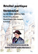 Récital poétique théâtralisé_Blavozy