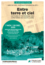 Exposition : Entre terre et ciel. Histoire et patrimoine des cimetières de Haute-Loire_Le Puy-en-Velay