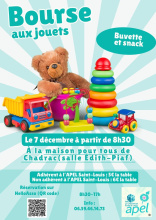 Bourse aux jouets de l'APEL Saint-Louis_Chadrac