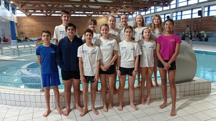 Équipe de Benjamins de l'Agglo Le Puy Natation.