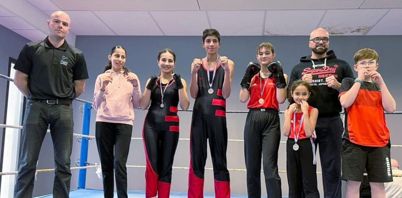 Les licenciés du Puy Savate Boxe au challenge St Flour