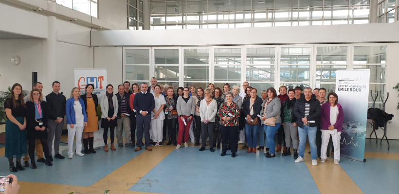 Remise des médailles du travail aux agents du CHER 