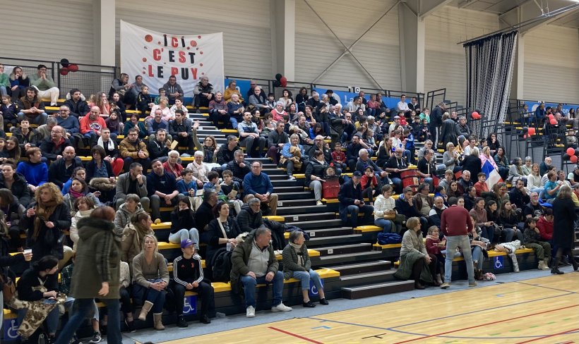 Des tribunes pleines pour soutenir les Aigles du Velay