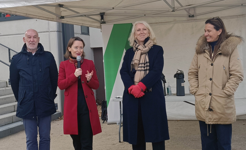 Blandine Proriol explique la génèse du chantier et ce qui été réalisé. 