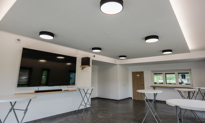 Le rendu est un espace ultra-moderne. 