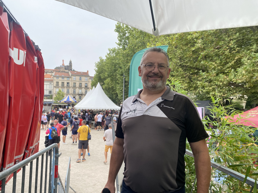 Christophe Surrel, au micro pour l'événement