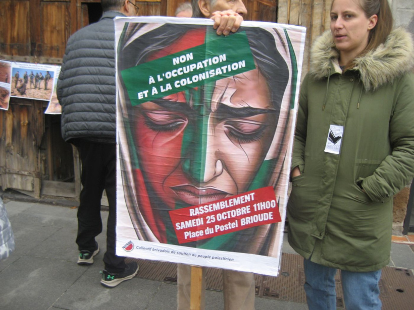 Soutien au peuple palestinien, brioude