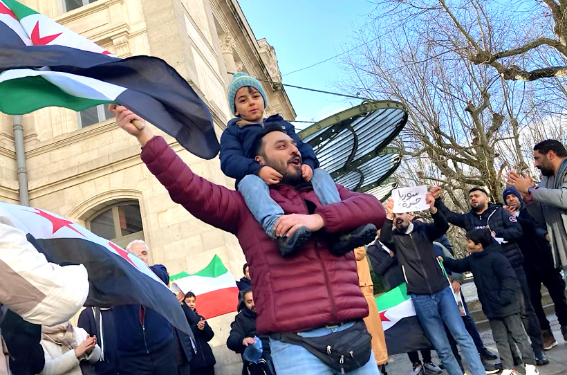 Une liesse qui vient de Syrie avec tous les espoirs d'un monde nouveau. 