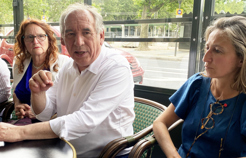 François Bayrou au Puy, le jeudi 27 juin 2024, dans le contexte des législatives.