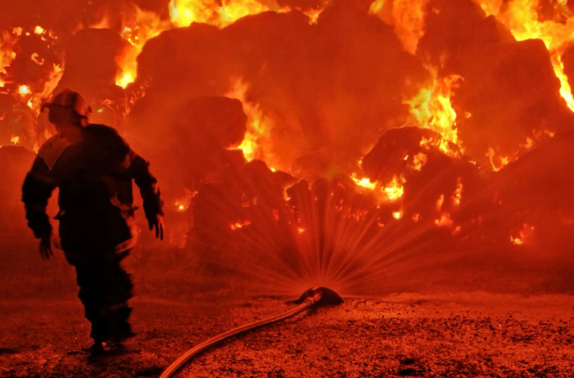 D'après le rapport des gendarmes, la cause de l'incendie serait due aux nombreux impacts d'éclairs qui ont percuté le sol pendant la nuit. 