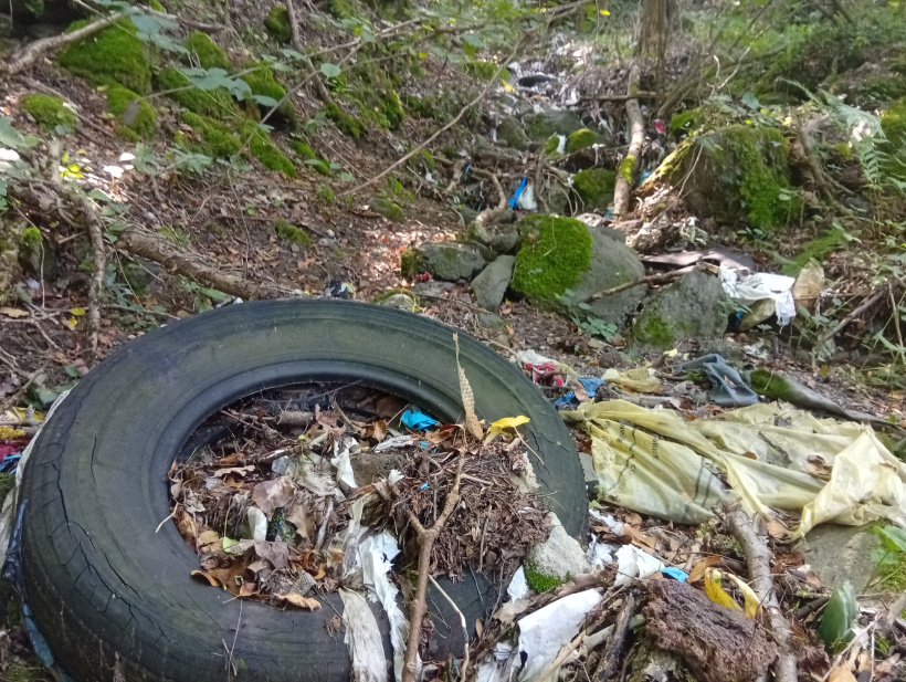 Cascade de déchets