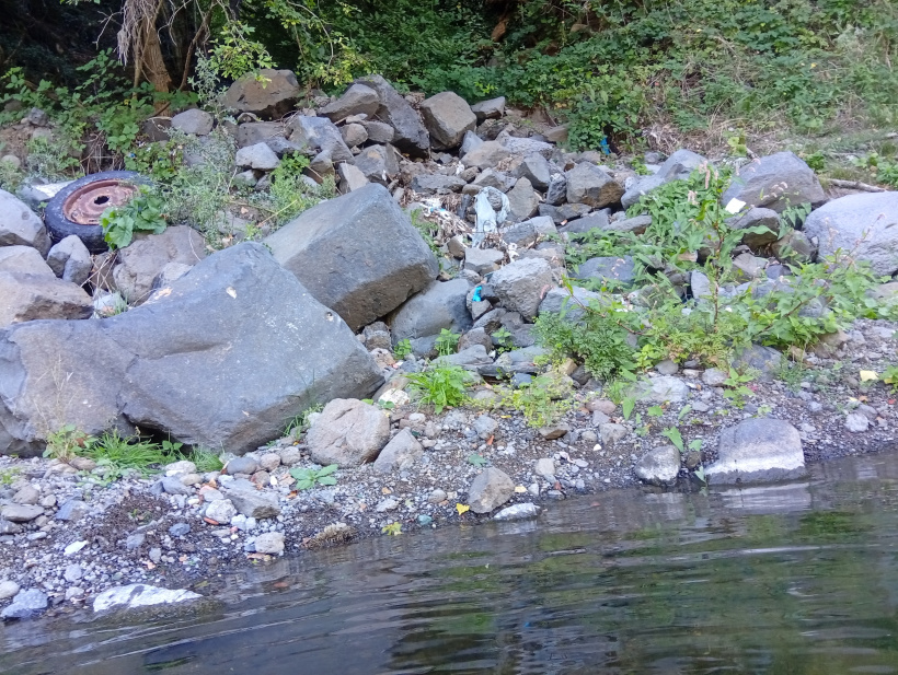 Arrivée des déchets dans la Loire