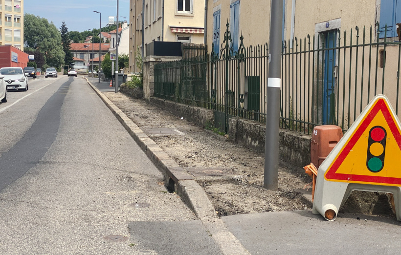 L'enrobé des trottoirs sera remplacé