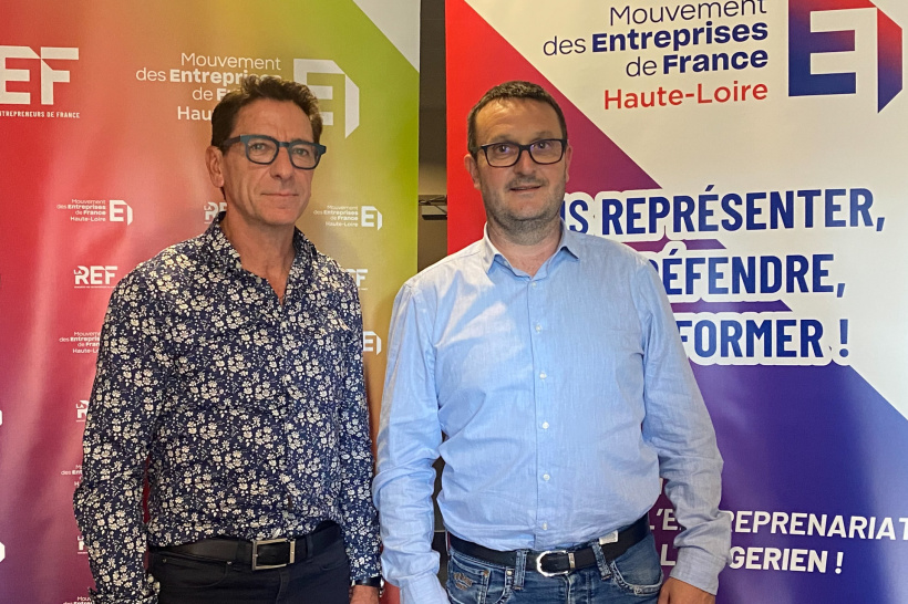 Jérôme Chalaye et Stéphane Vray à la tête du MEDEF 43