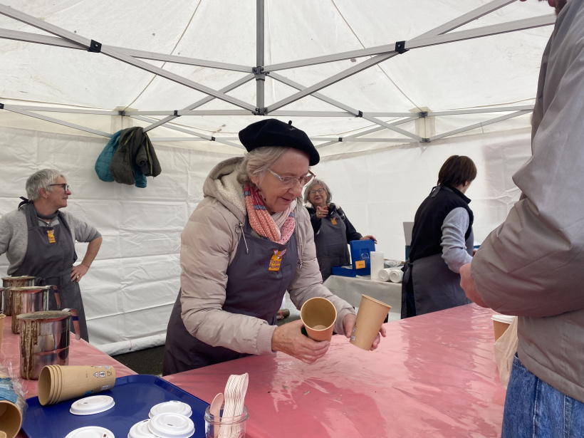 Le stand de Champicup ne désemplit pas 