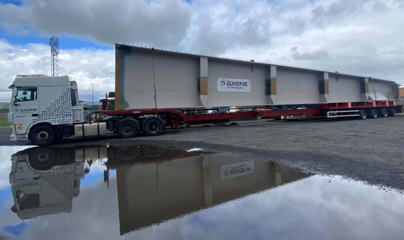 Des pièces jusqu'à 70 tonnes et 40 m de long