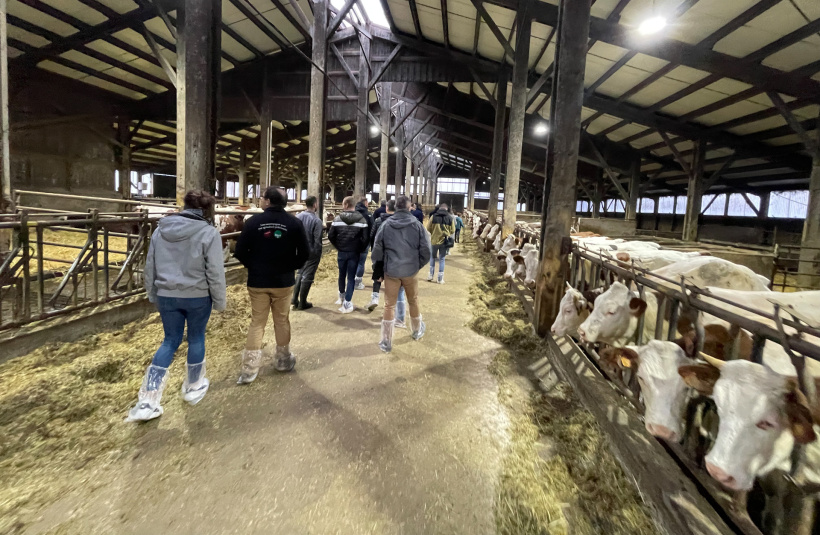 Visite du Gaec de Pratclaux