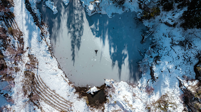 Le lac bleu. L'un des plus beaux endroits de la Haute-Loire.