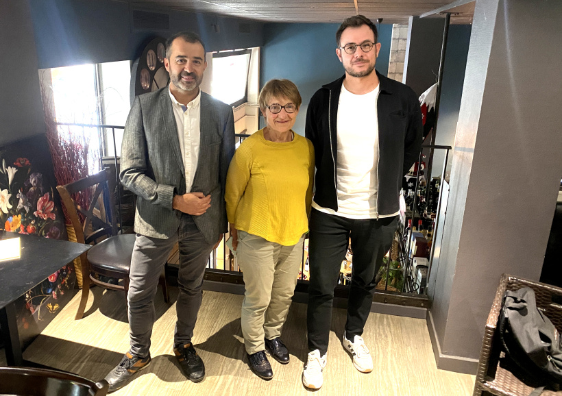 Laurent Johanny, avec Michelle Chaumet et Fabien Surrel. 
