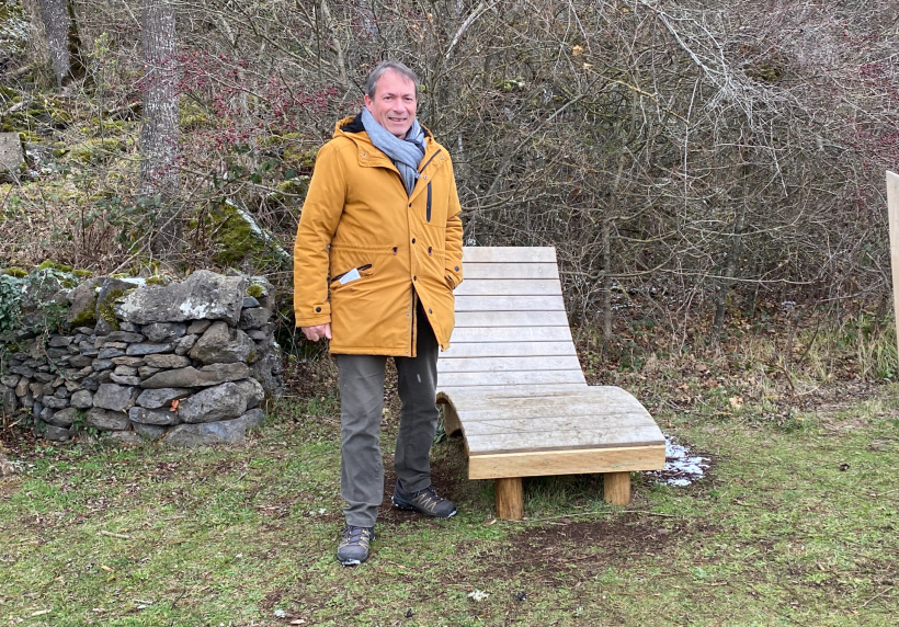 M. Goujon, maire de Vals a fait la visite