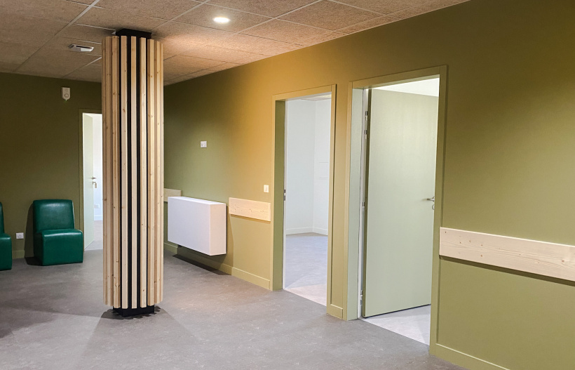 La salle d 'attente qui accueillera les patients