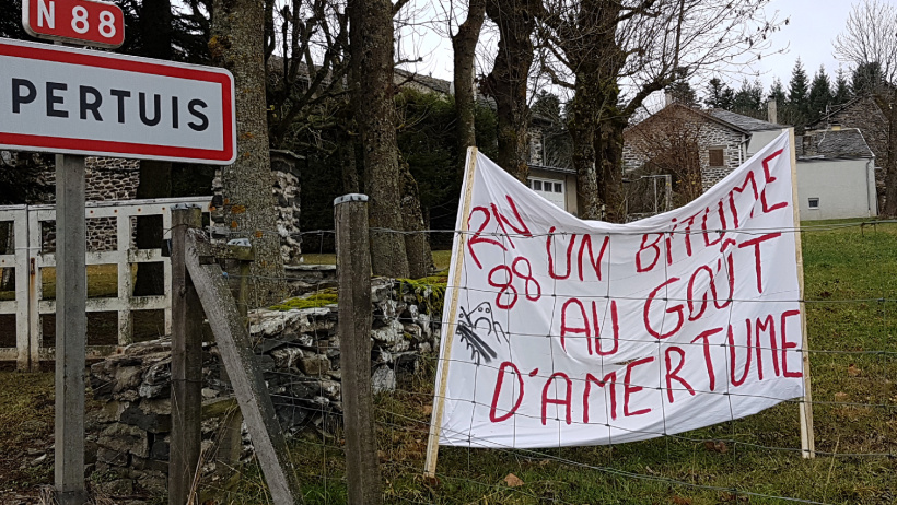 Le chantier Saint-Hostien/Le Pertuis de la RN88, route de la discorde. 