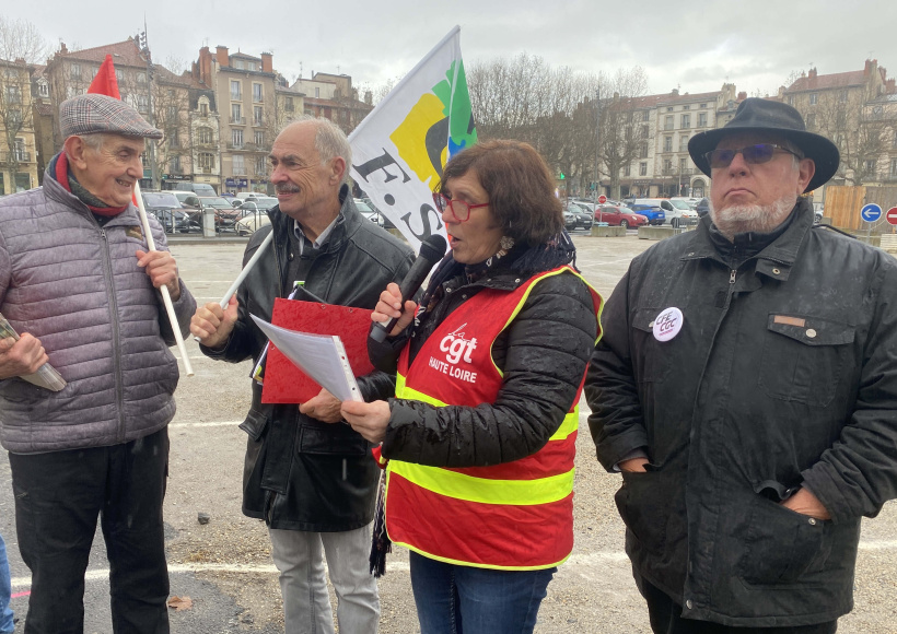 De gauche à droite, Joseph Déléage, Gilbert Ducarouge, Sabine Bouquet et Claude Manneval. 