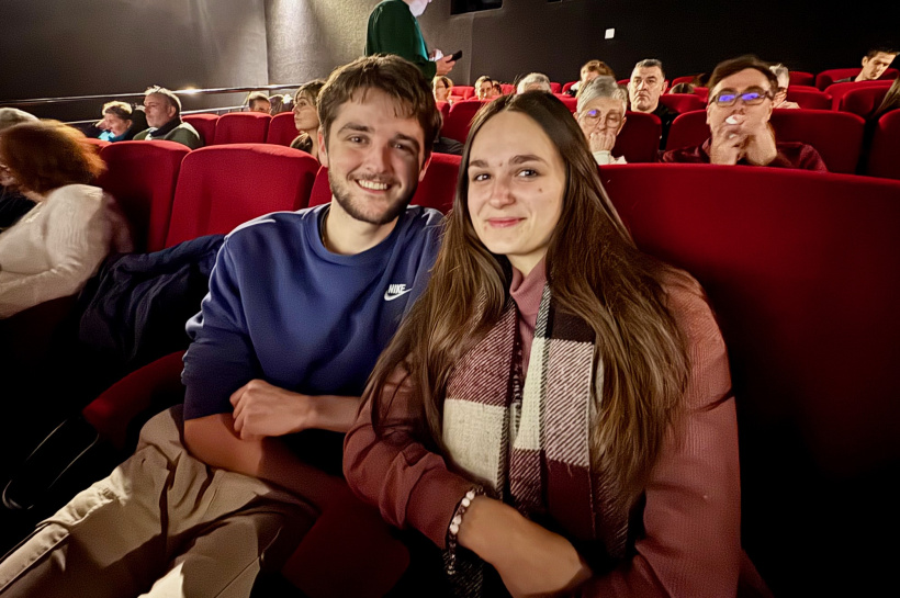 Matteo Goudard et Alexia Sevin, deux des nombreux figurants indispensables pour le film.