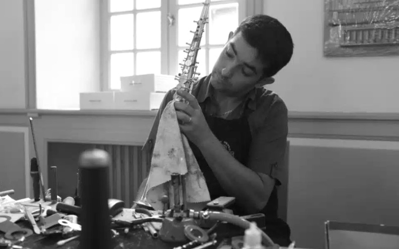 Nicolas Trescarte, à présent facteur d’instruments à vent et co-gérant de A Tempo. 