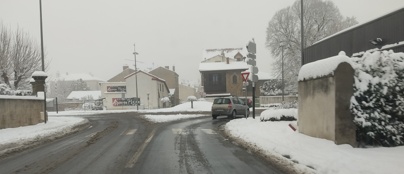 Neige à Issoire 