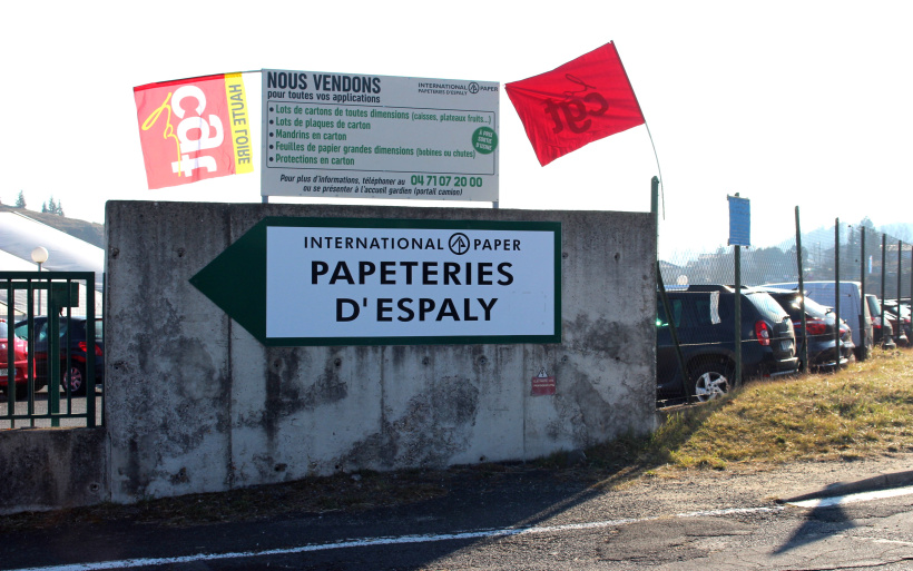 Les Papeteries d'Espaly, entreprise historique du département de la Haute-Loire.