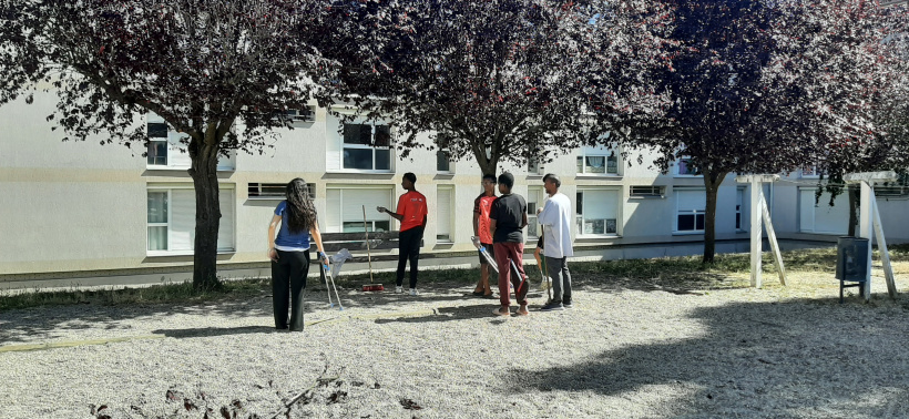 Chantier sur la commune d'Espaly-st-Marcel