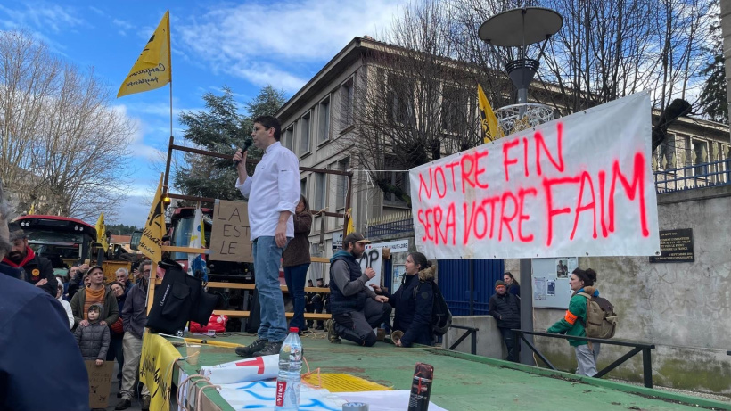 Jacques Marcon est venu soutenir les éleveurs 