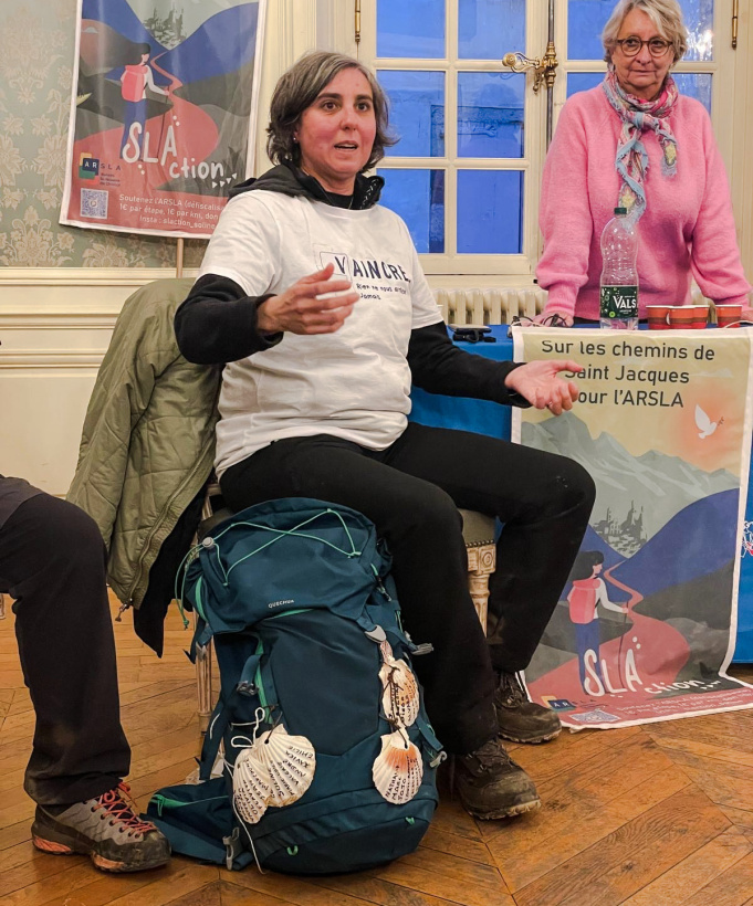 Même après 20 kilomètres Soline partage son expérience